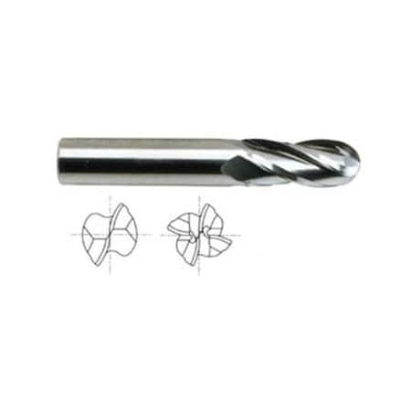 Yg-1 Tool 2 Flute Regular Length Ball Nose Ticn-Coated Carbide 41593TC